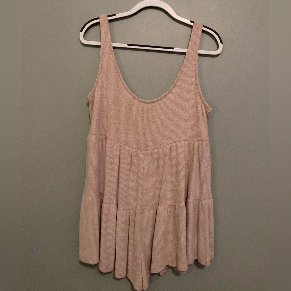 Boutique cream romper, size large